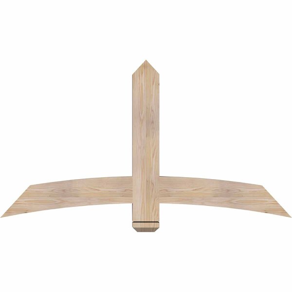 Ekena Millwork Bellingham Smooth Timber Gable Bracket, Douglas Fir, 60"W x 32"H x 3 1/2"D x 5 1/2"F, 13/12 Pitch GBW060X32X0406BEL00SDF - main